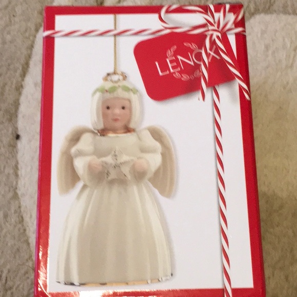 NWT, LENOX ORNAMENT, ANGEL, ALL PORCELAIN, 3.5 inches, NIB - Picture 1 of 4